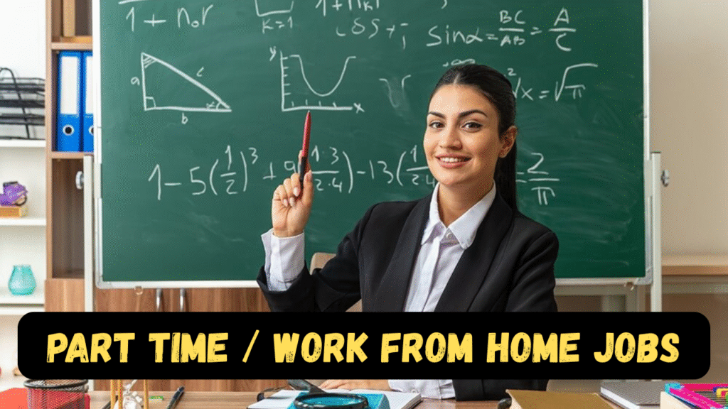 Part Time jobs / Work From Home Jobs for freshers