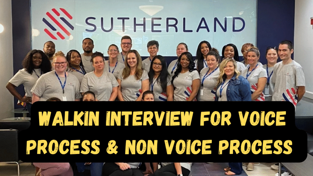 International Voice & Non-Voice Process Executive Jobs