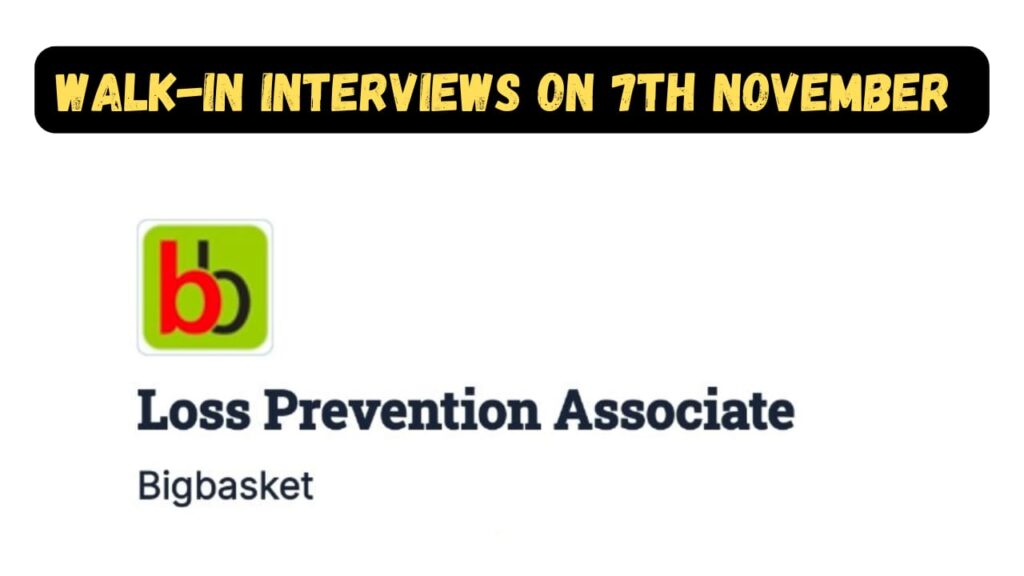 Walk-in interview in Big Basket for in Medchal