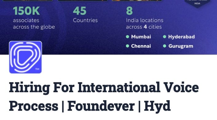 Foundever Walk-in interviews in Hyderabad 2025