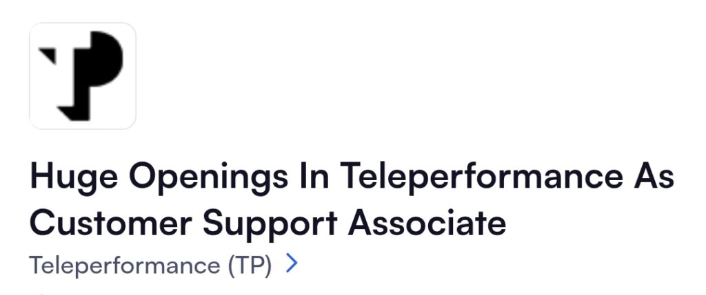 Walk-in interviews in Teleperformance Hyderabad for Chat Process 2025