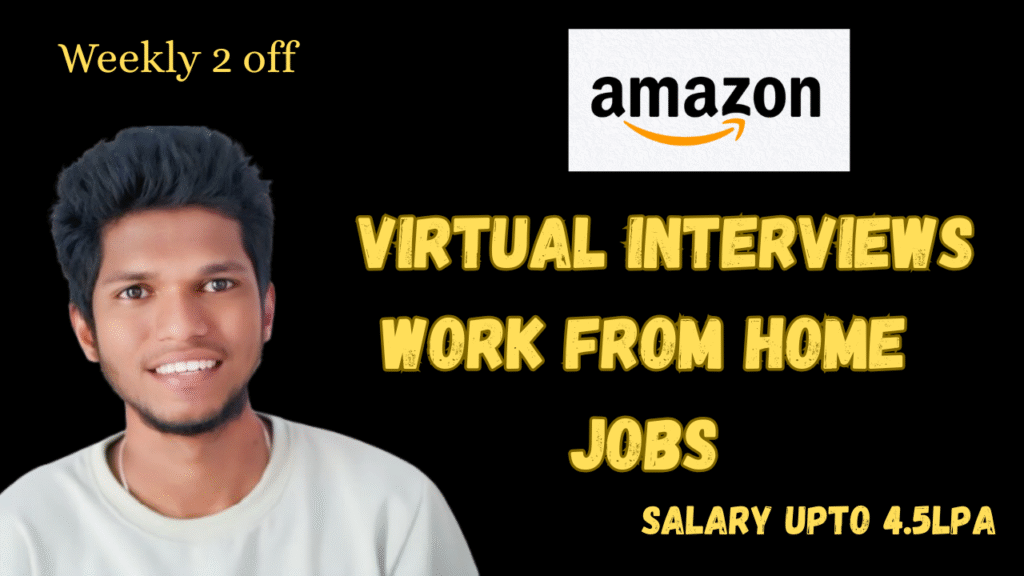Work From Home Jobs in Amazon 2025 || Bulk Hiring in Amazon Telangana