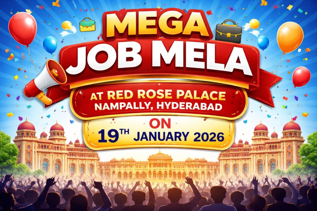 Mega Job Mela at Nampally Hyderabad 2026