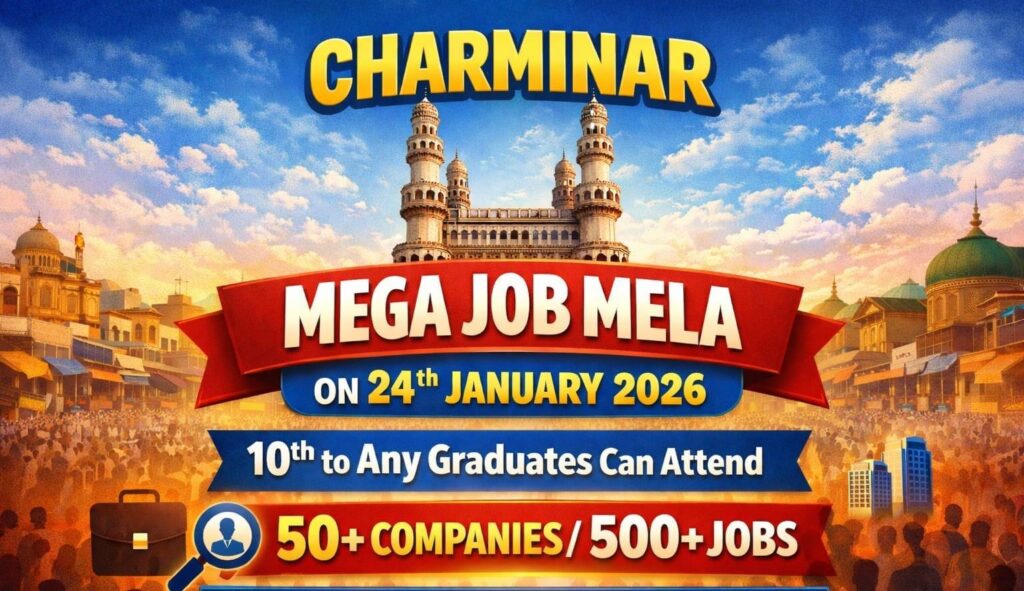 Charminar Job Mela 2026 #jobmela #Hyderabad