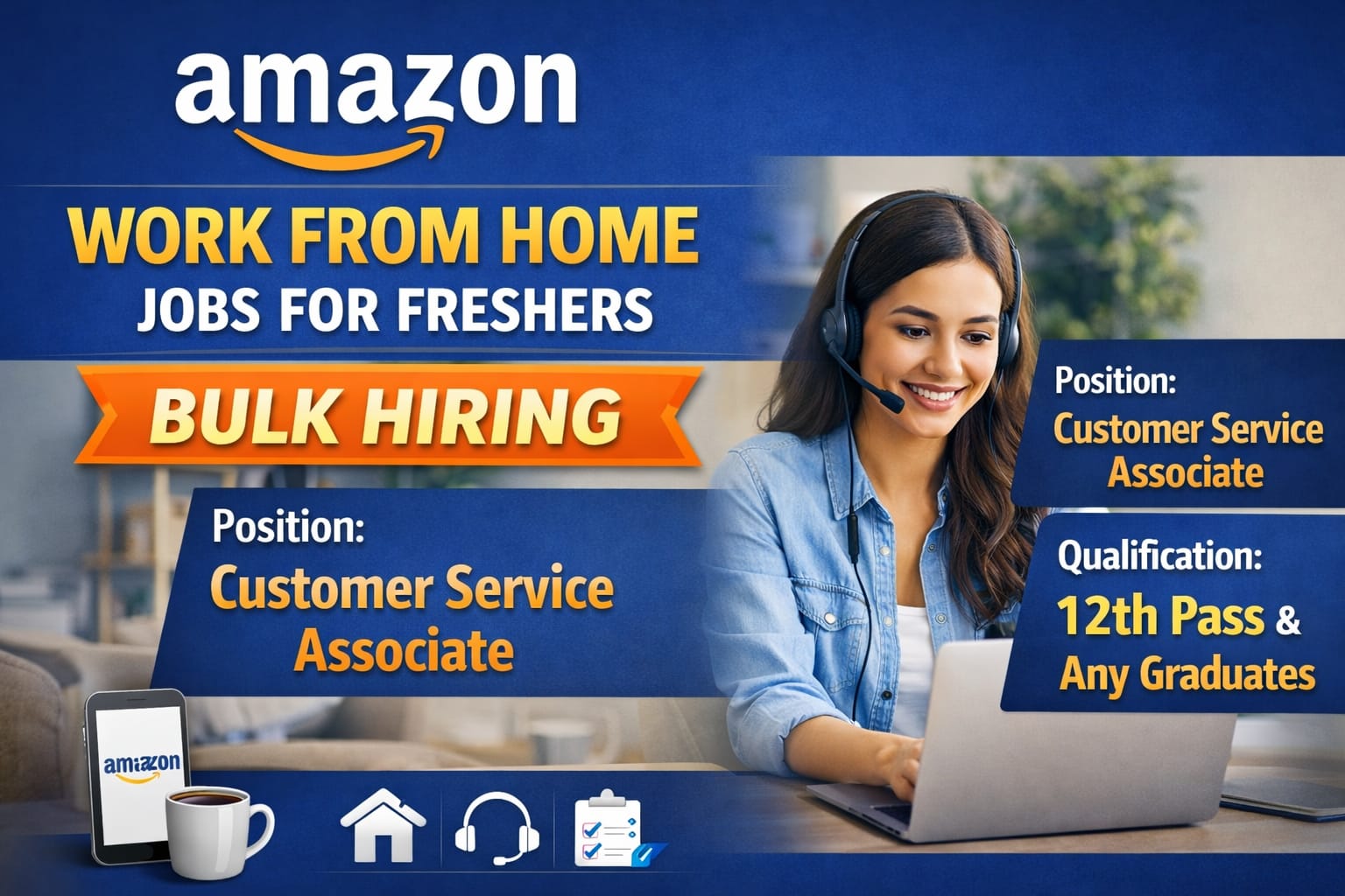 Amazon Work From Home Jobs For Freshers 2026 - gdpjobs
