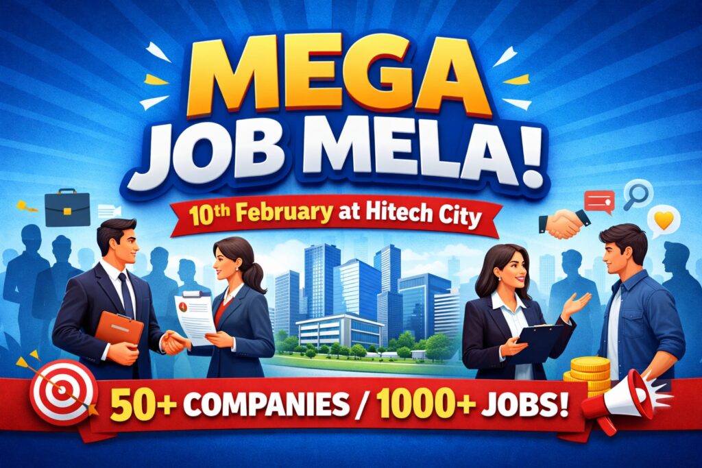 Hi-Tech City Job Fair 2026 Hyderabad: 40+ Companies, Spot Offers on 10 Feb – Free Walk-In!