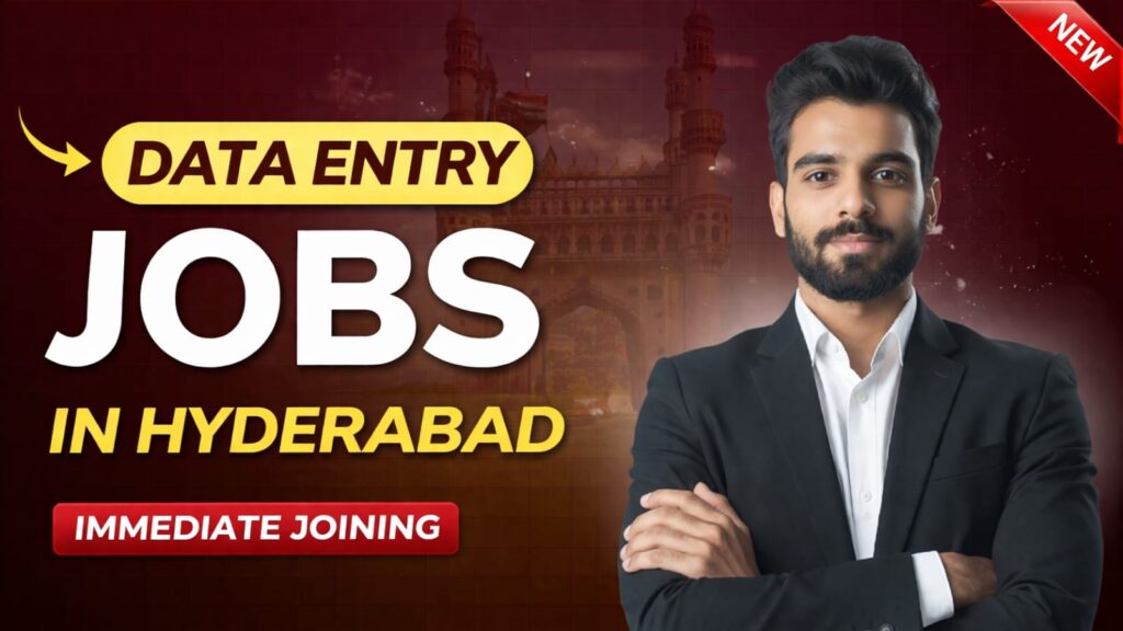 Data Entry Jobs in Hyderabad | Immediate Joining | Freshers Eligible | Latest Jobs 2026 #gdpjobs