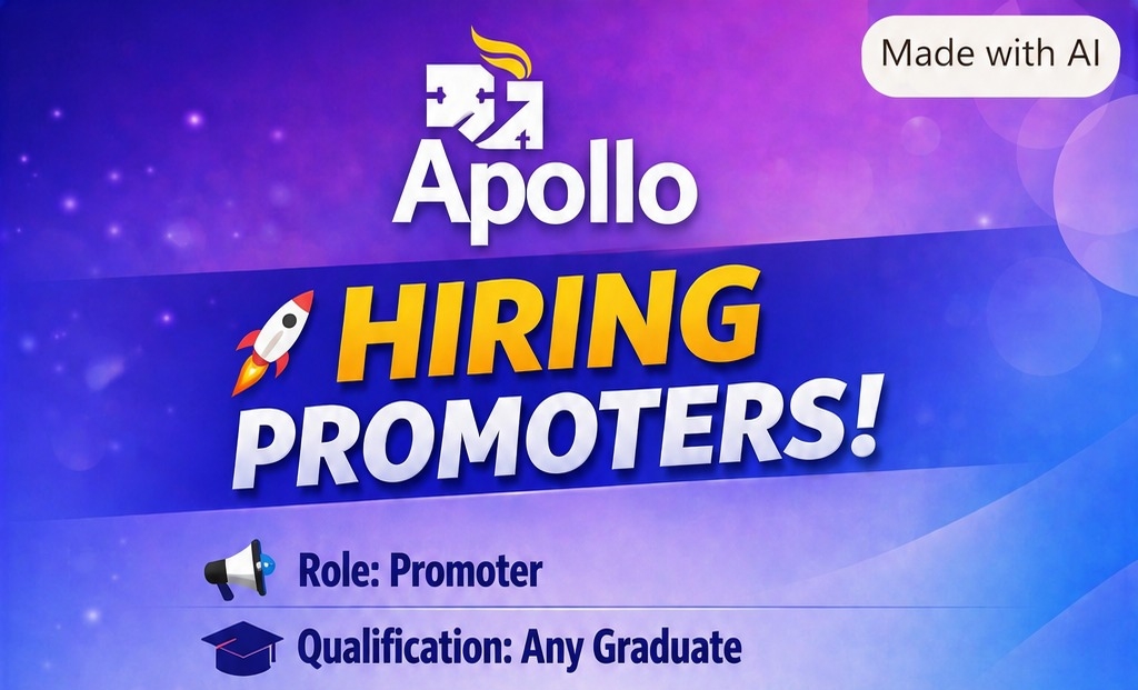 Apollo Hospitals Hiring Promoters in Hyderabad | Salary ₹16,000–₹20,000 | Apply Now