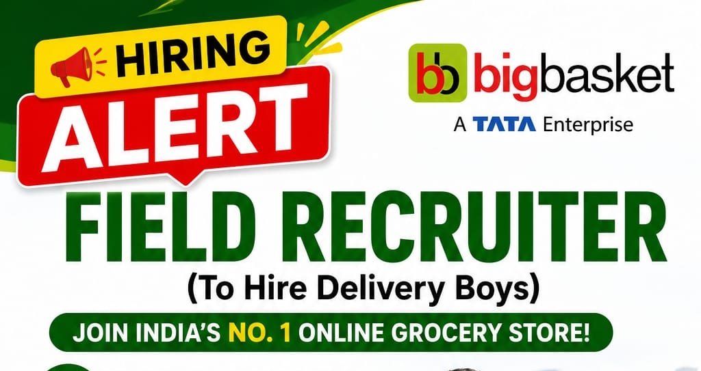 Hiring Alert: Field Recruiter Job at bigbasket Hyderabad | Mehdipatnam