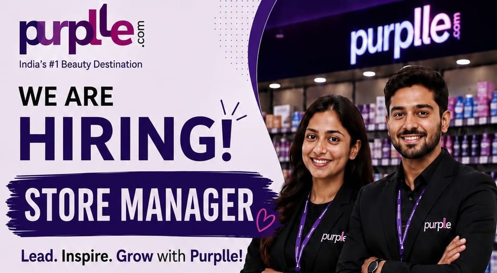Purplle Store Manager Jobs 2026 | Vizag & Bapatla | ₹40,000 Salary | 4+ Years Experience | Apply Now